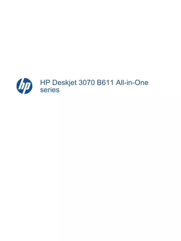 Mode d'emploi HP DESKJET 3070A B611A
