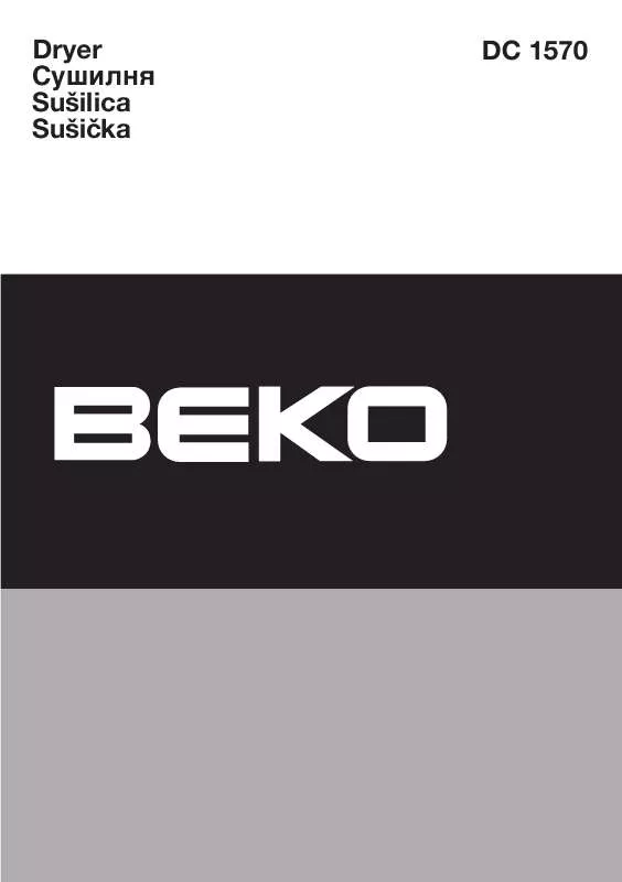 Mode d'emploi BEKO DC 1570