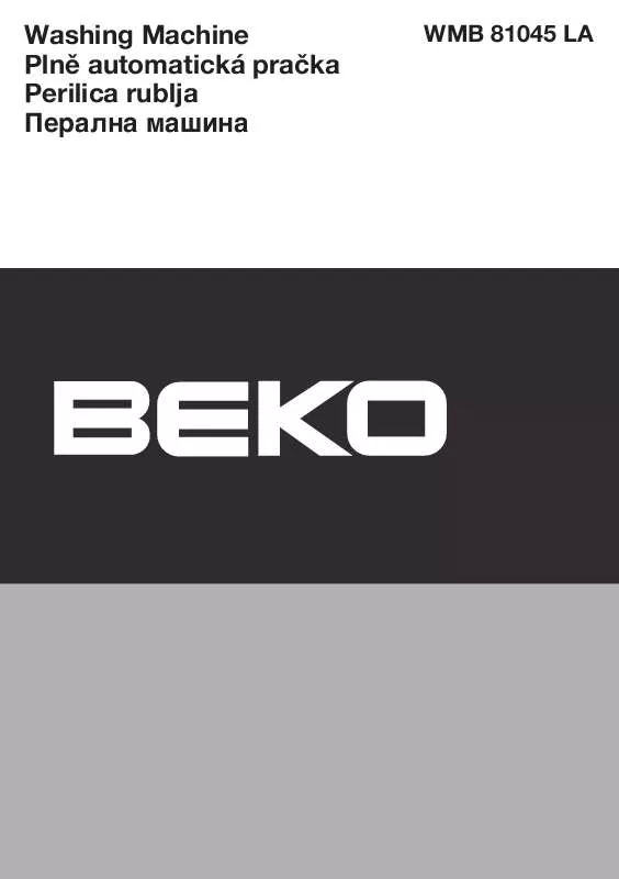 Mode d'emploi BEKO WMB 81045 LA