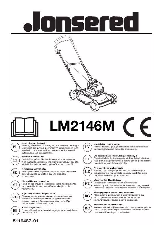 Mode d'emploi JONSERED LM 2146 M