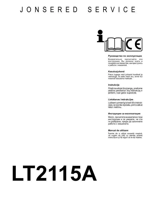 Mode d'emploi JONSERED LT 2115 A