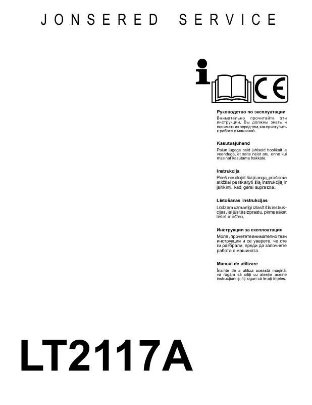 Mode d'emploi JONSERED LT 2117 A