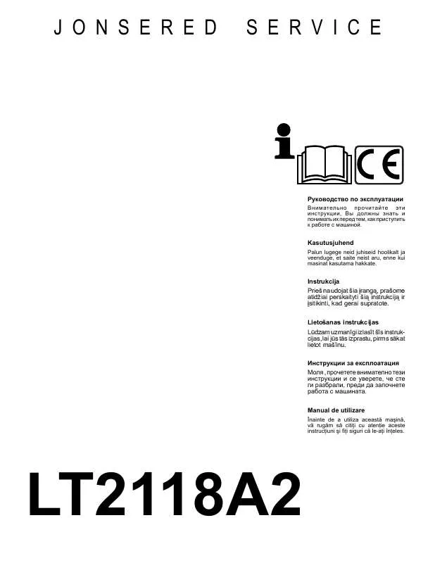 Mode d'emploi JONSERED LT 2118 A2