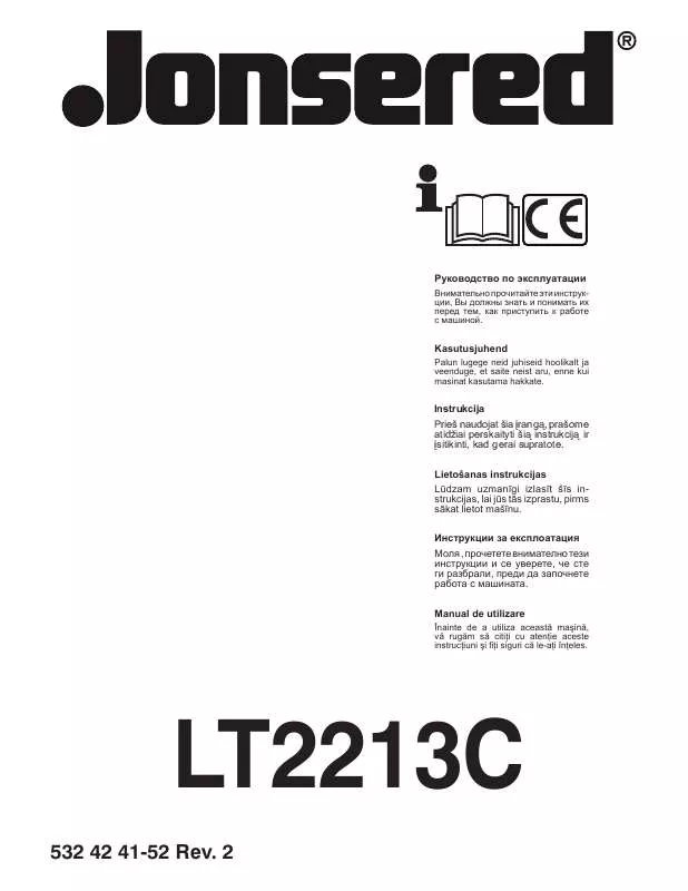 Mode d'emploi JONSERED LT 2213 C