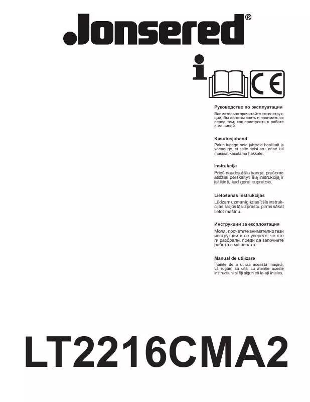 Mode d'emploi JONSERED LT 2216 CMA2