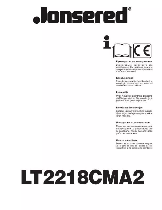 Mode d'emploi JONSERED LT 2218 CMA2