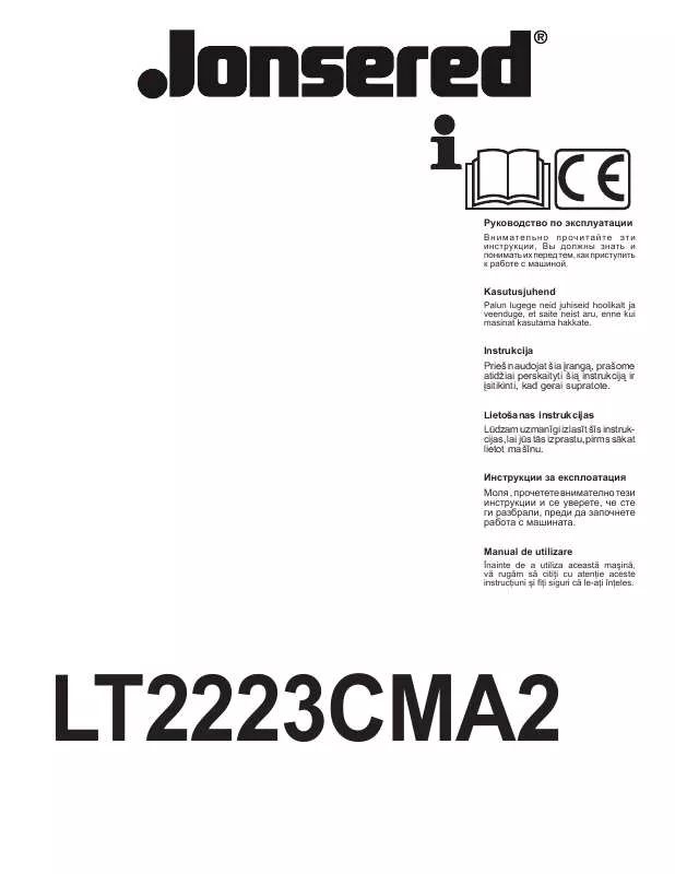 Mode d'emploi JONSERED LT 2223 CMA2