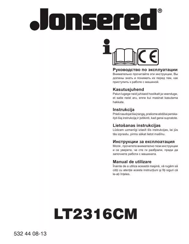 Mode d'emploi JONSERED LT 2316 CM