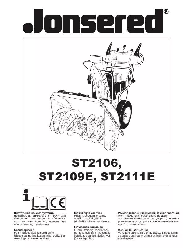 Mode d'emploi JONSERED ST 2106