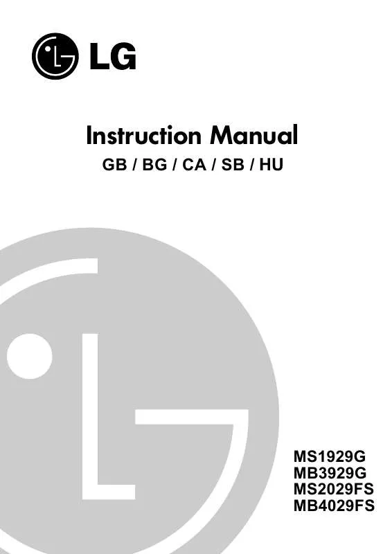 Mode d'emploi LG MB-3929G