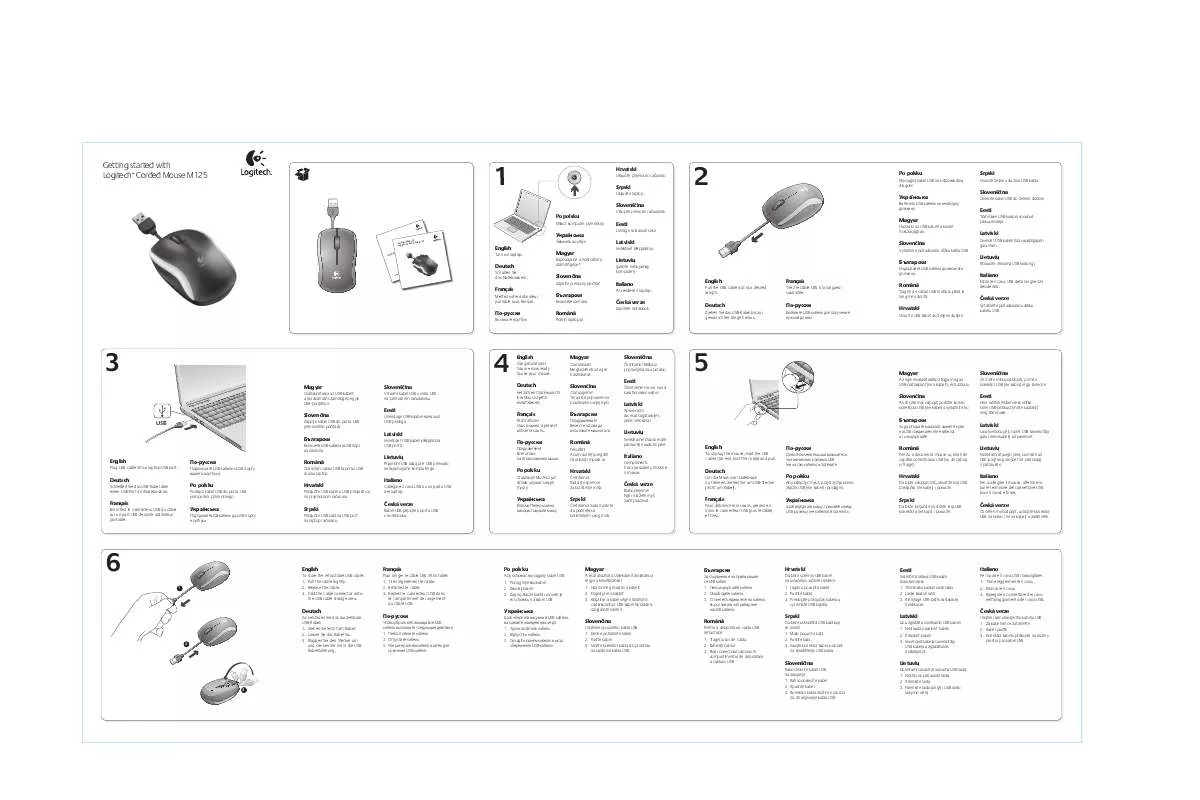 Mode d'emploi LOGITECH M125