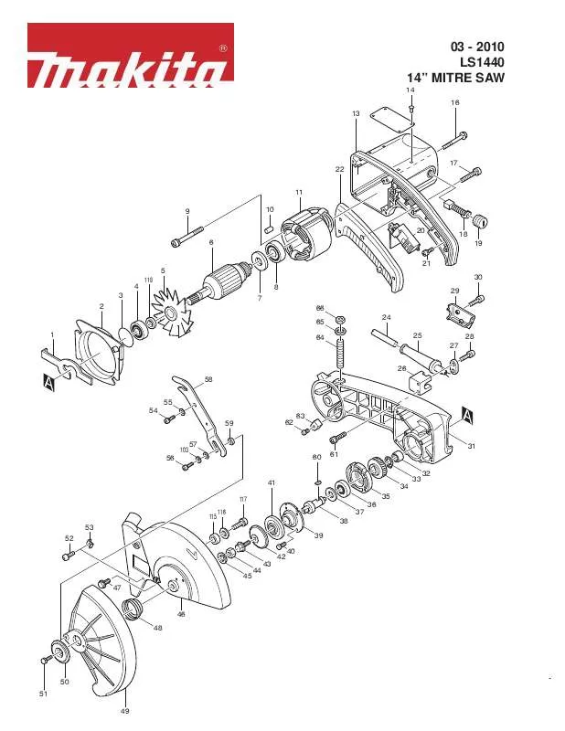 Mode d'emploi MAKITA LS1440