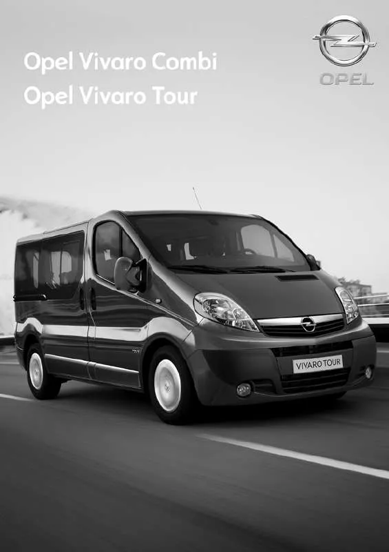 Mode d'emploi OPEL VIVARO TOUR