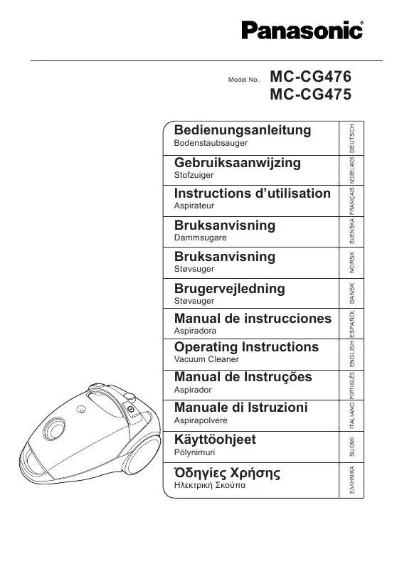 Mode d'emploi PANASONIC MC-CG661