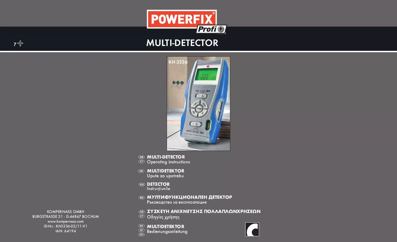 Mode d'emploi POWERFIX KH 3236