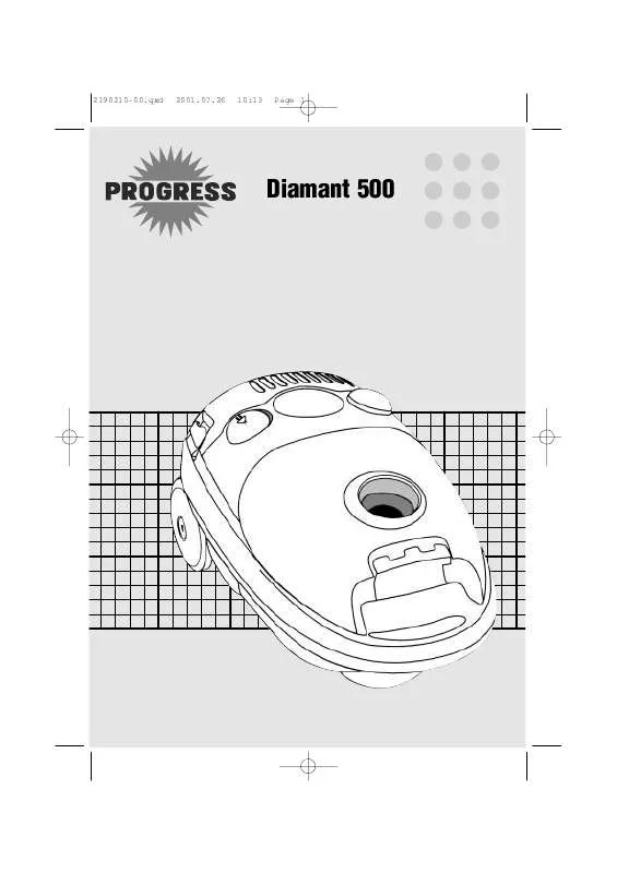 Mode d'emploi PROGRESS D500T