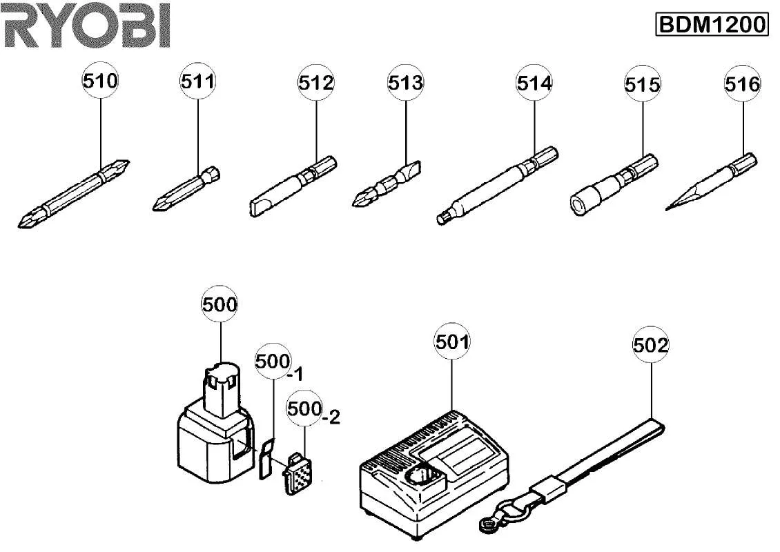 Mode d'emploi RYOBI BDM1200