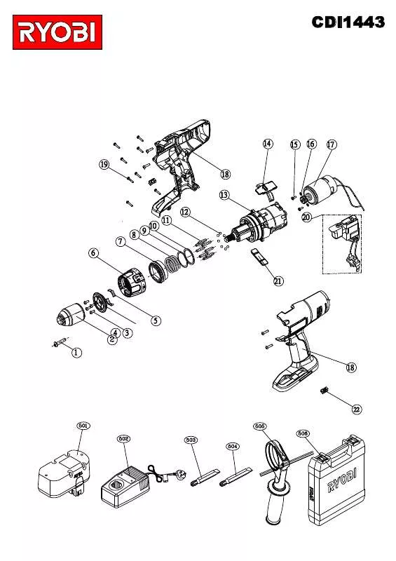 Mode d'emploi RYOBI CDI1443