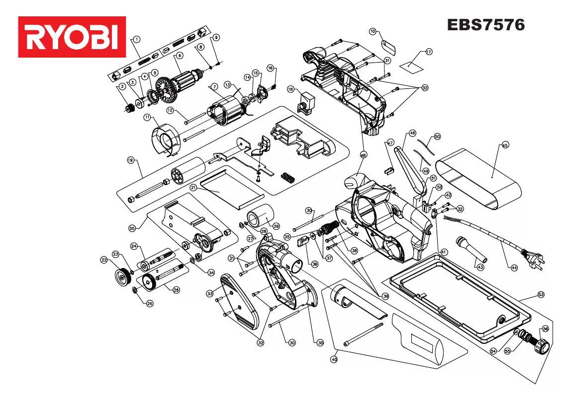 Mode d'emploi RYOBI EBS7576