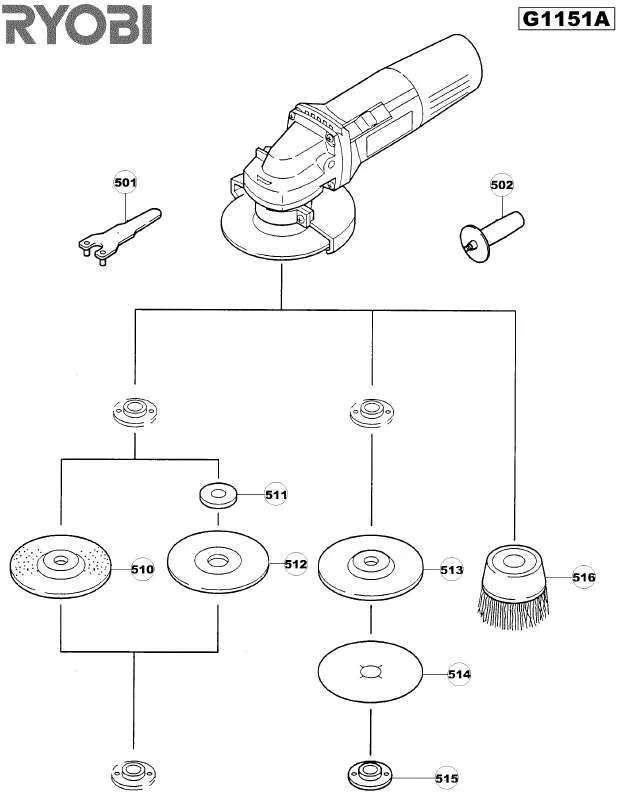 Mode d'emploi RYOBI G1151A