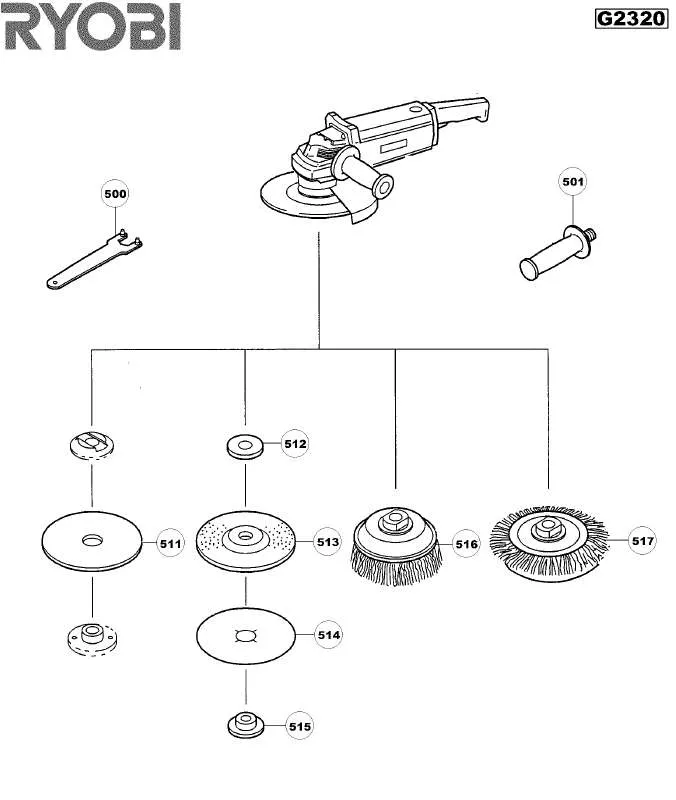 Mode d'emploi RYOBI G2320