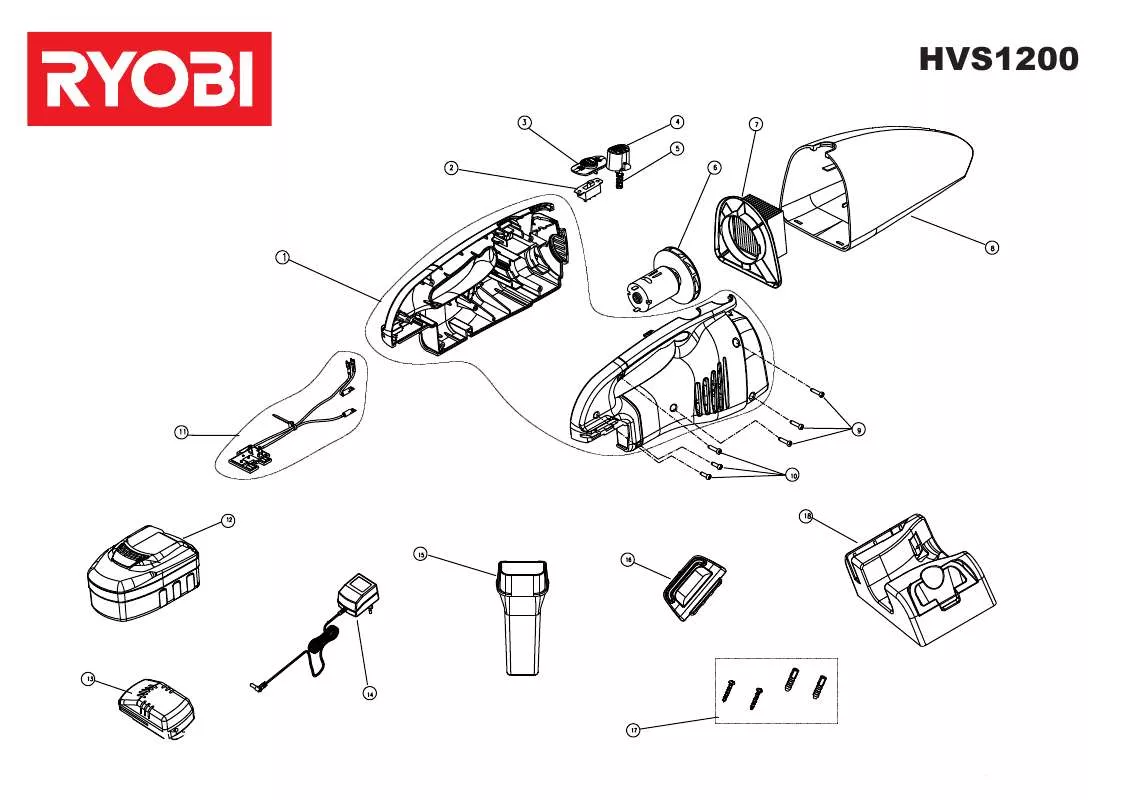 Mode d'emploi RYOBI HVS1200