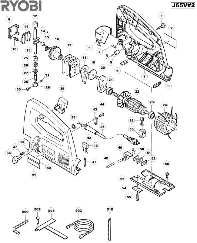 Mode d'emploi RYOBI J65V-2