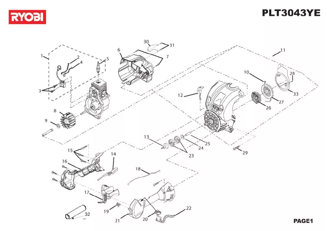 Mode d'emploi RYOBI PLT3043YE