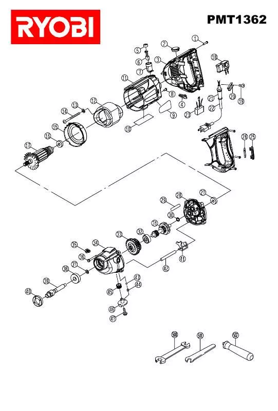 Mode d'emploi RYOBI PMT1362