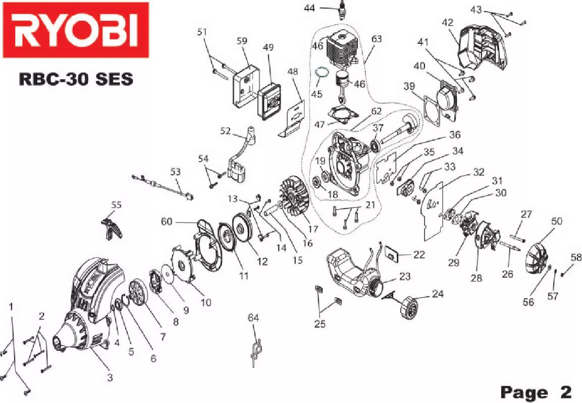 Mode d'emploi RYOBI RBC-30 SES