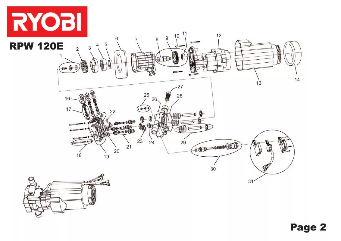 Mode d'emploi RYOBI RPW 120E