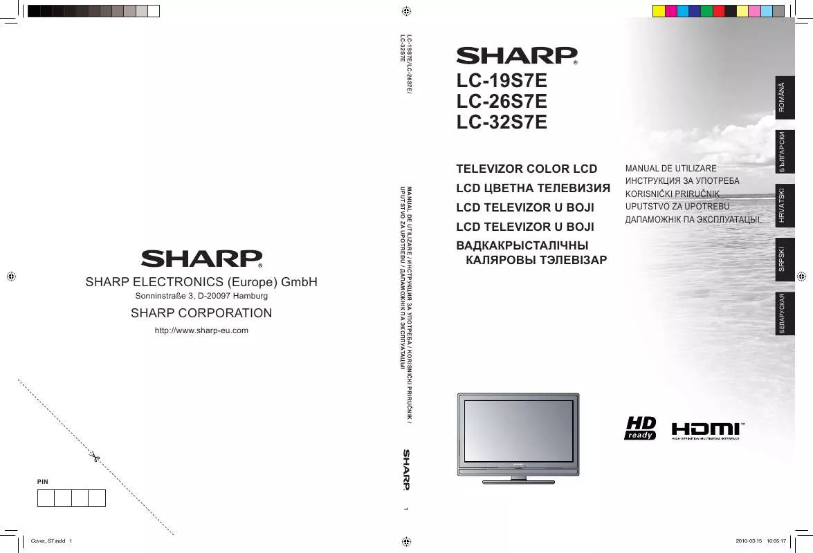 Mode d'emploi SHARP LC-26S7E