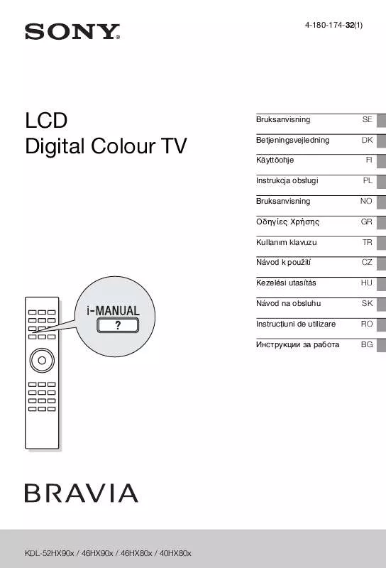 Mode d'emploi SONY KDL-40HX800