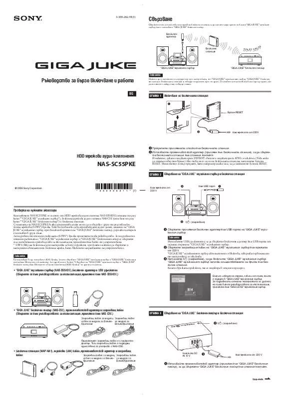 Mode d'emploi SONY NAS-SC55PKE