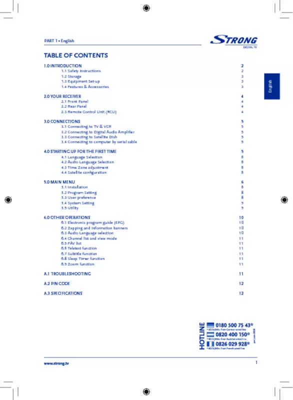 Mode d'emploi STRONG SRT 6510